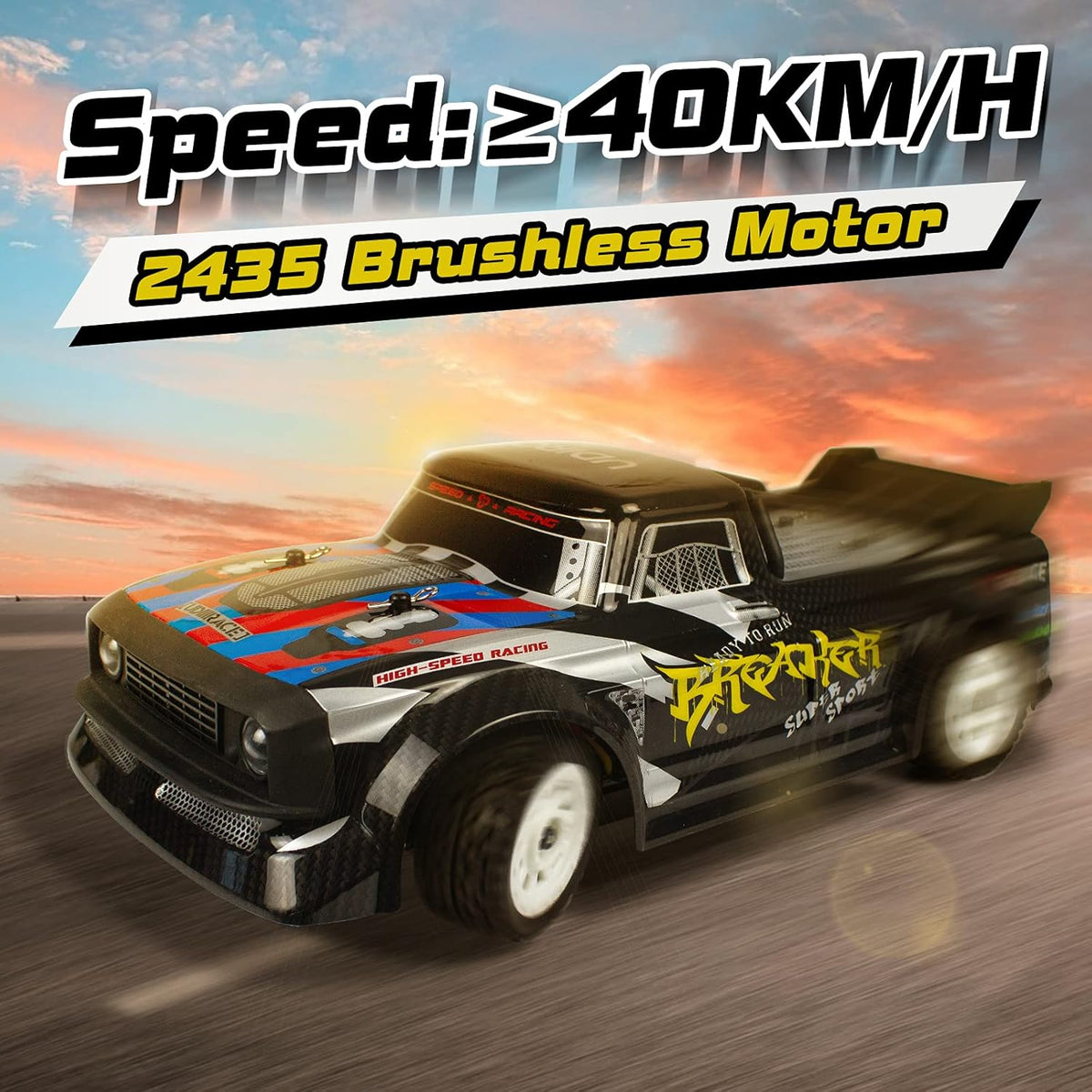 1:16 2.4G 4WD RC Drift Car 40KM/H Brushless Truck F47057