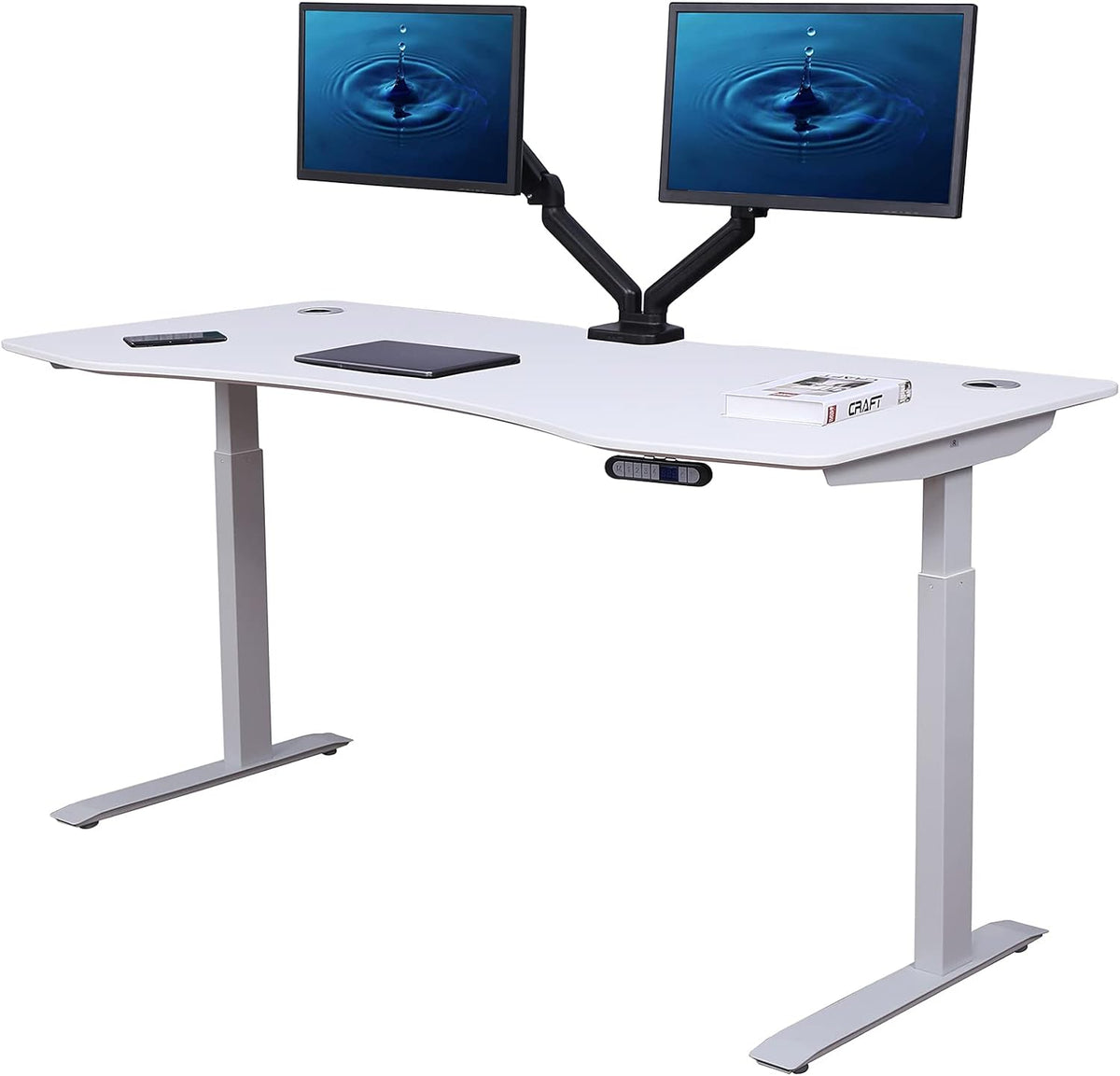 Grey Electric Height Adjustable Standing Desk I68554
