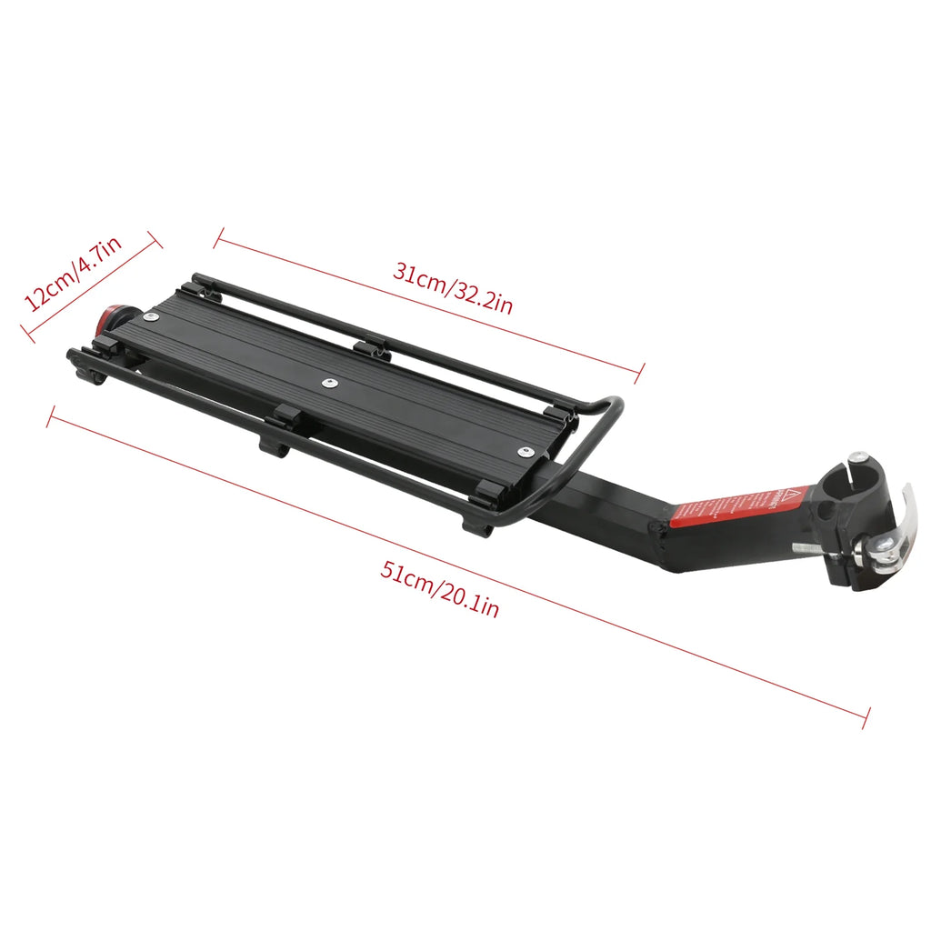 Aluminium Alloy Rear Bike Cargo Rack with Reflector E693238