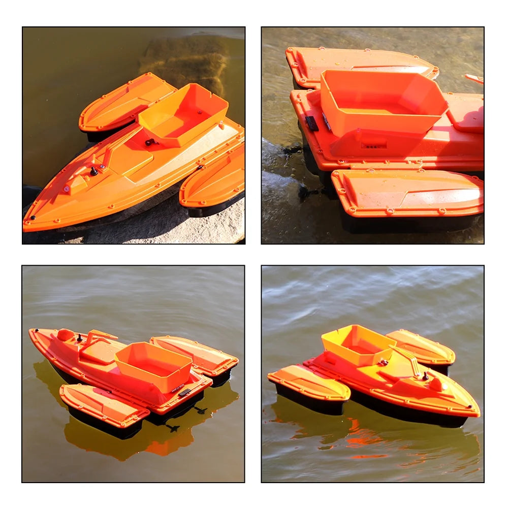 Remote Control Dual Motor Fishing Bait Boat with LED Light C9288