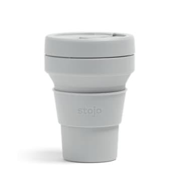 12 oz Cashmere Grey Collapsible Silicone Coffee Cup L50704