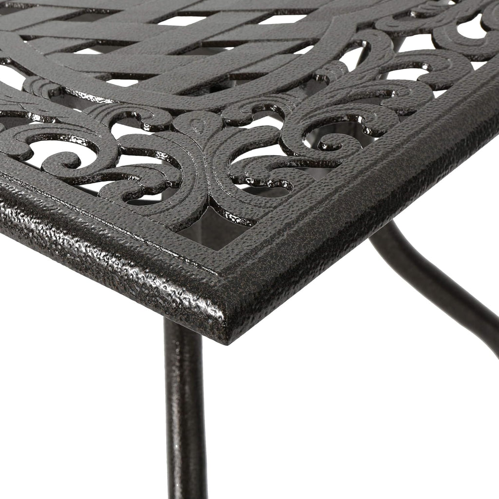 7 Pc Cast Aluminum Rectangular Dining Set V614047
