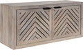 Whitewash 2-Door Wall Cabinet O99796