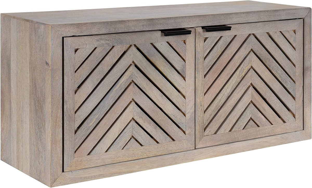 Whitewash 2-Door Wall Cabinet O99796