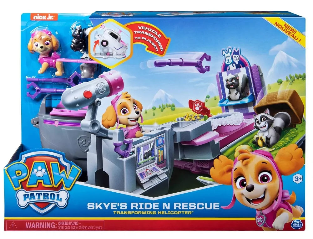 Skye's Ride N Rescue Transforming Helicopter Vehicle Playset N76344
