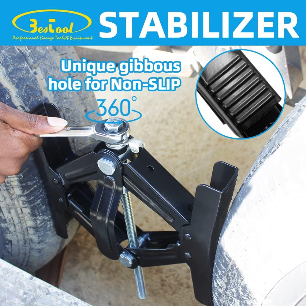 2 Packs Heavy Duty RV Wheel Chock Stabilizer U21762