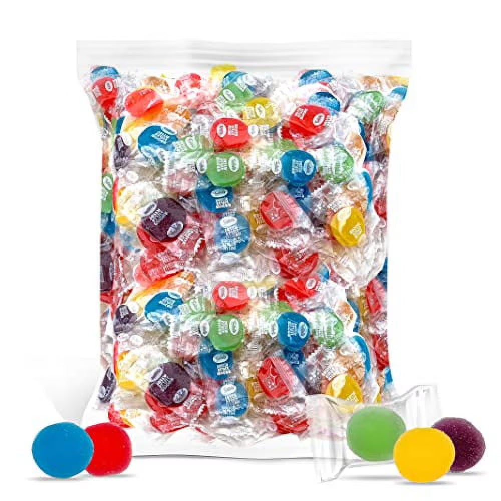 Fruit Disk Jelly Patties Candy, Individually Wrapped, 2 Pounds T454