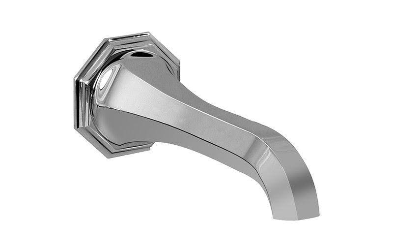 Polished Chrome Hexagonal Tub Spout D651108