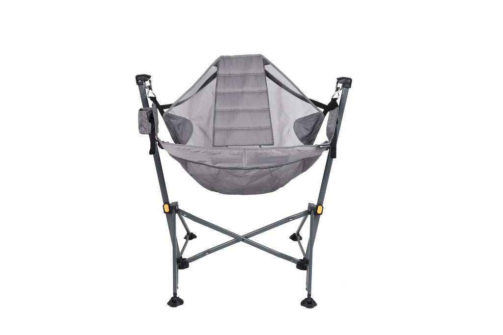 Reclining Mesh Hammock Chair, Gray, Polyester F343
