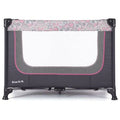 Zodiak Portable Playard, Grey/Pink, Large E628857