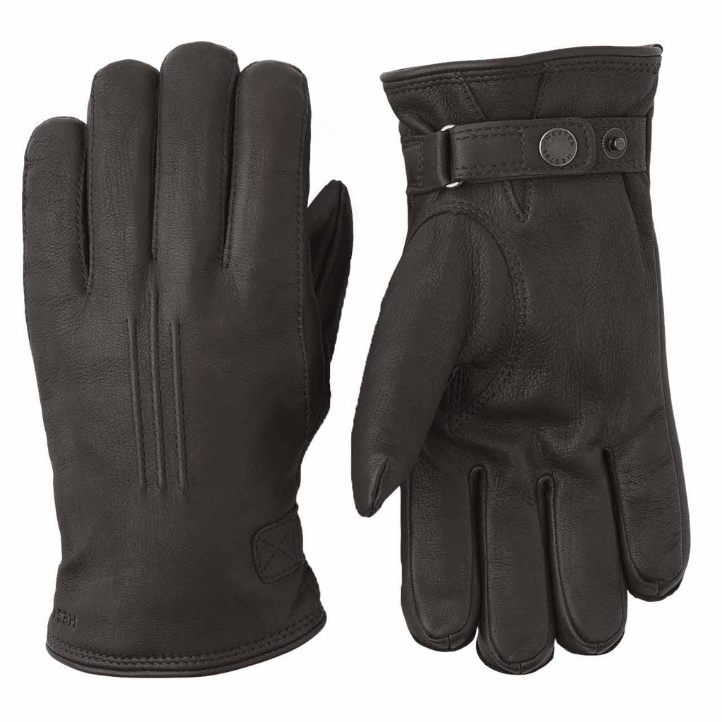 Deerskin Lambsfur Lined Glove Dark Brown 11 G236