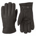 Deerskin Lambsfur Lined Glove Dark Brown 11 G236