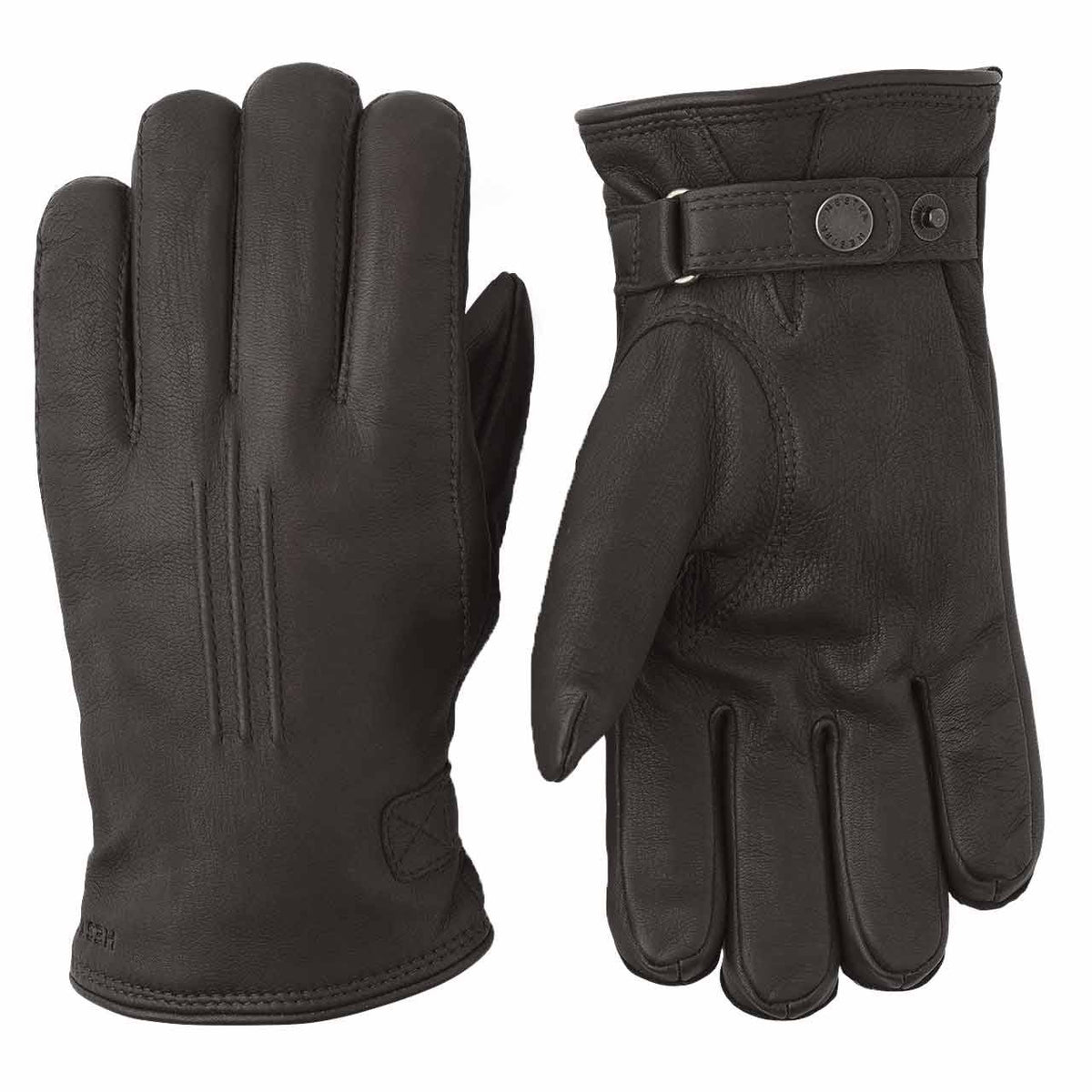 Deerskin Lambsfur Lined Glove Dark Brown 11 G236