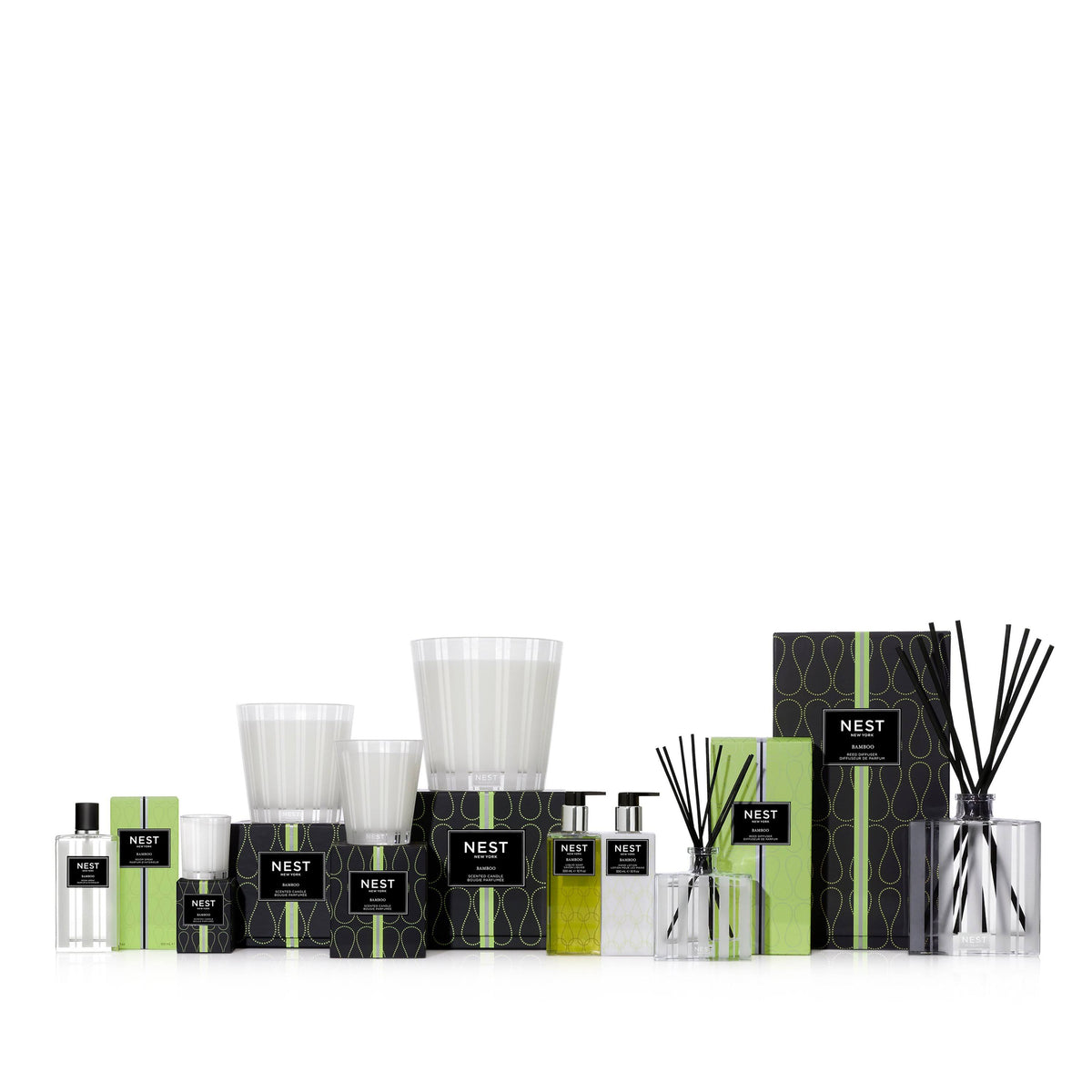 3-Wick Candle Bamboo F483