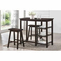 Walnut 3 Piece Counter Height Dining Set I115