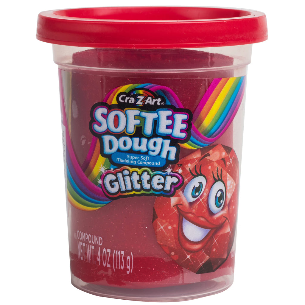 Scented Red Glitter Dough, 1 4oz A28503