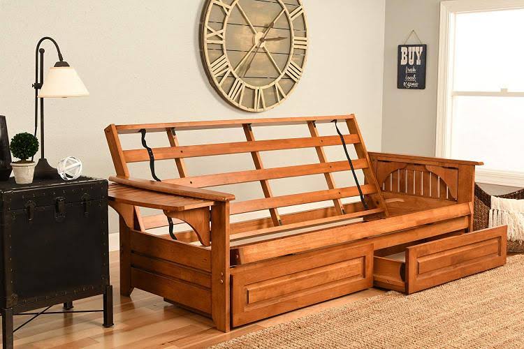 Full Futon with Storage Drawers D2319