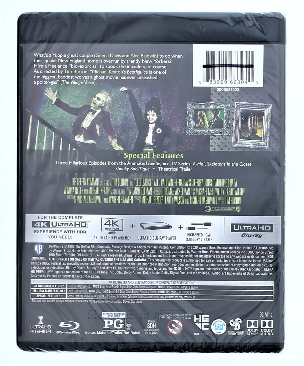 Beetlejuice 4K Ultra HD + Blu-ray V361998