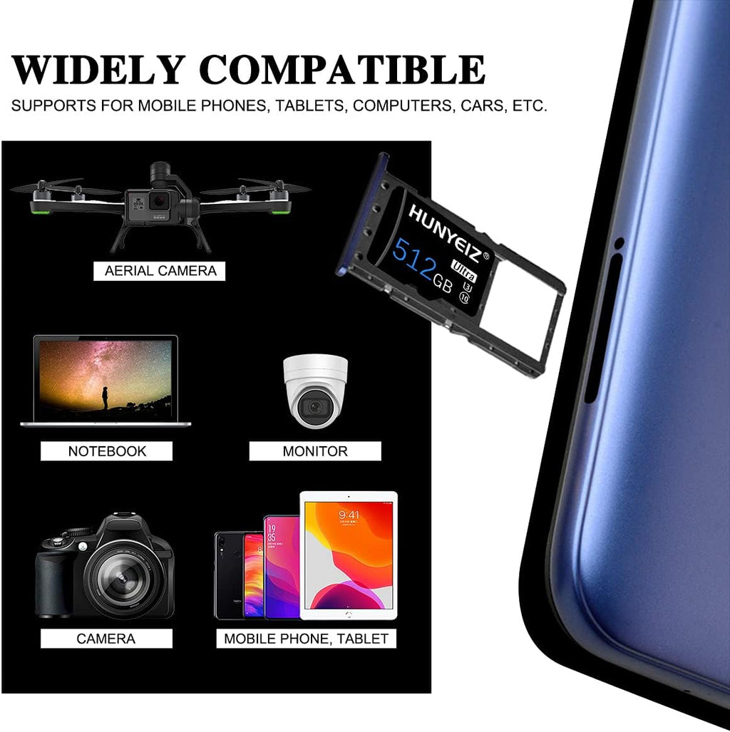 512GB Micro SD Card with SD Card Adapter V421