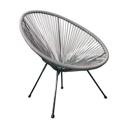 Gray Acapulco Sun Oval Outdoor Patio Chair L136110
