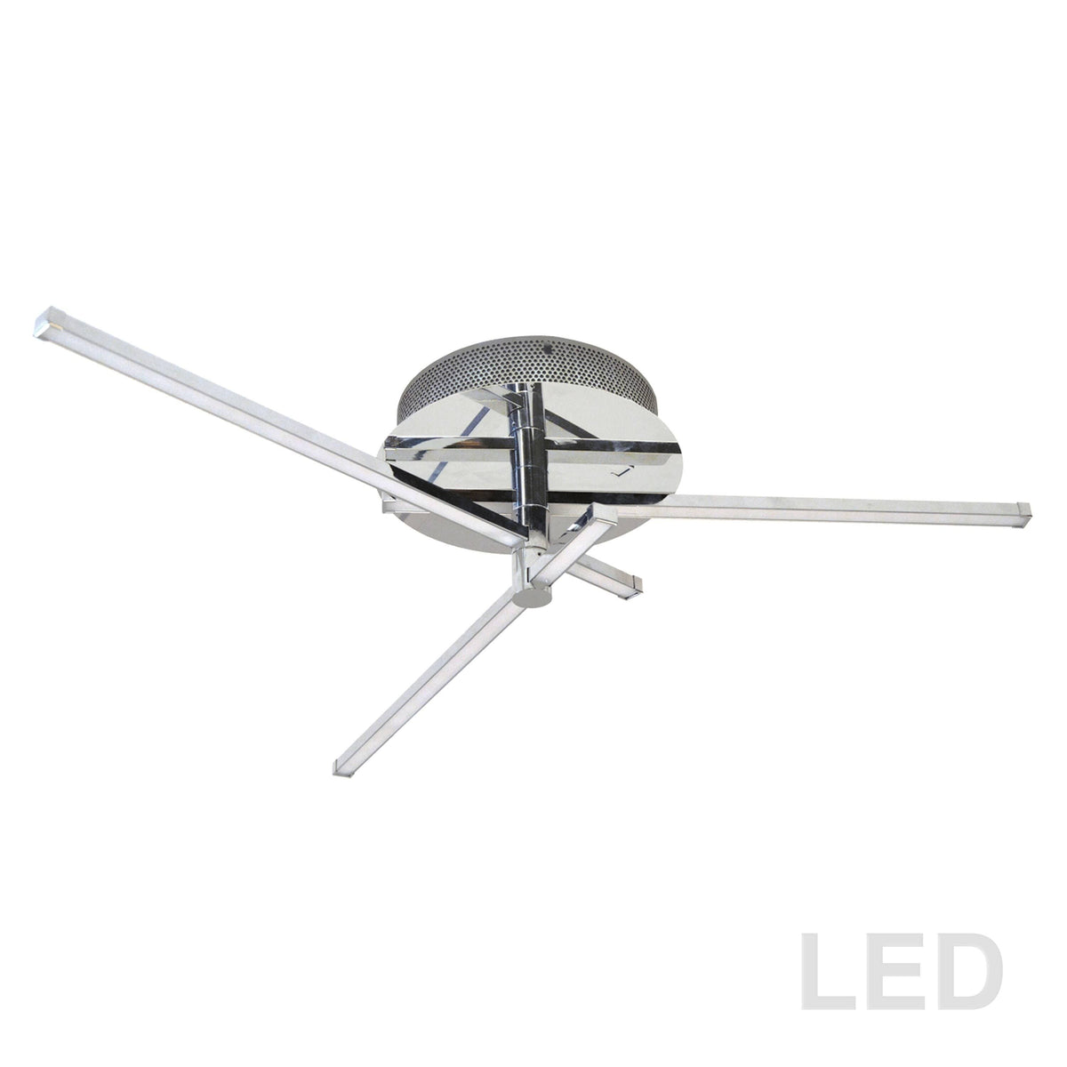 18W LED Semi Flush, Polished Chrome Finish X1993