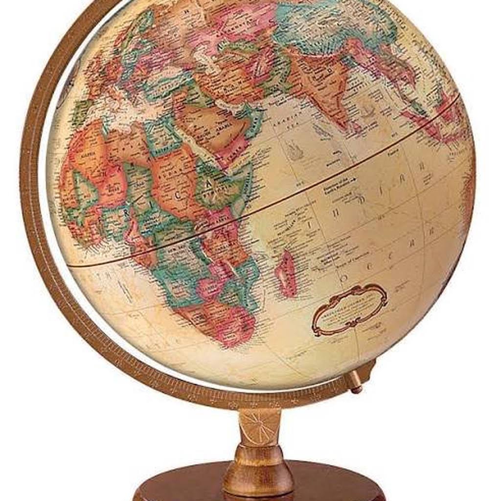 12 Antique World Globe F22085