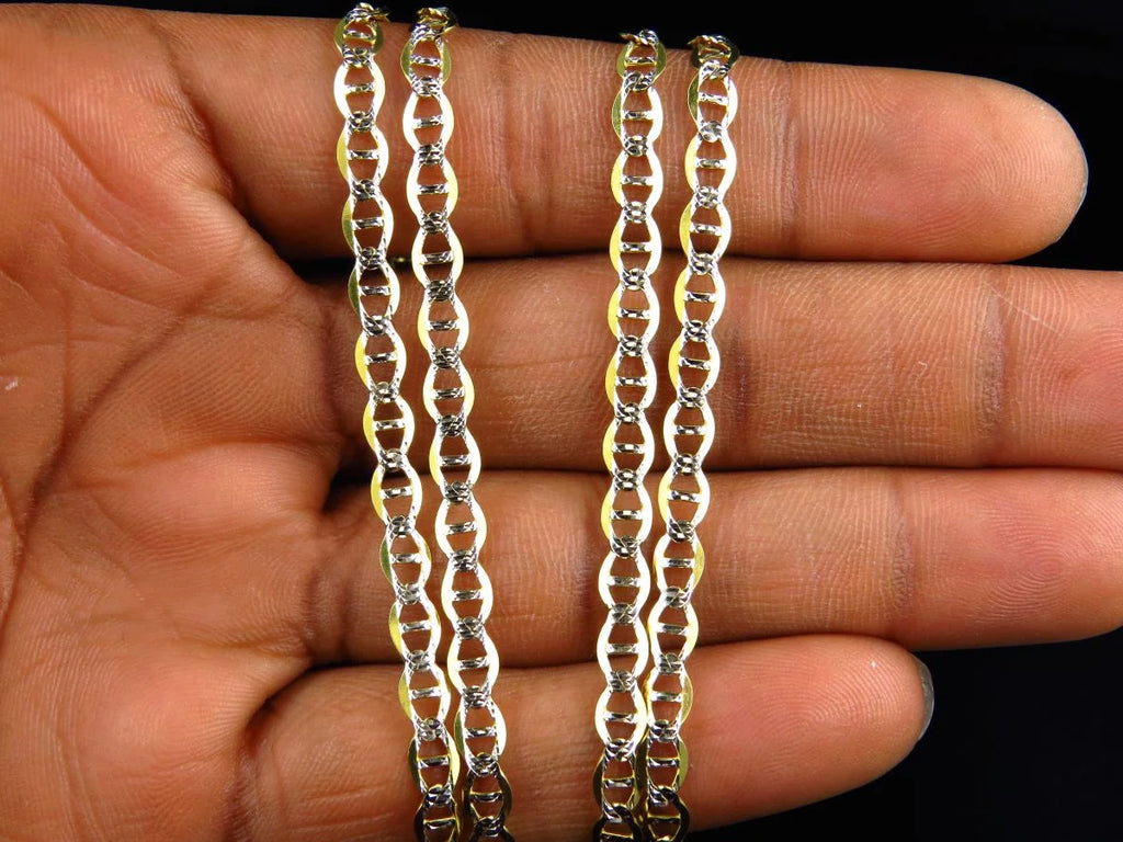 Yellow Gold Mariner Link Chain 16"-28" T1463