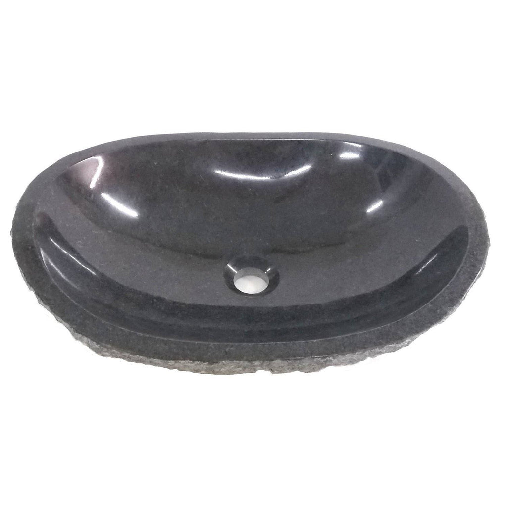 Dark Granite Canoe Sink L76036