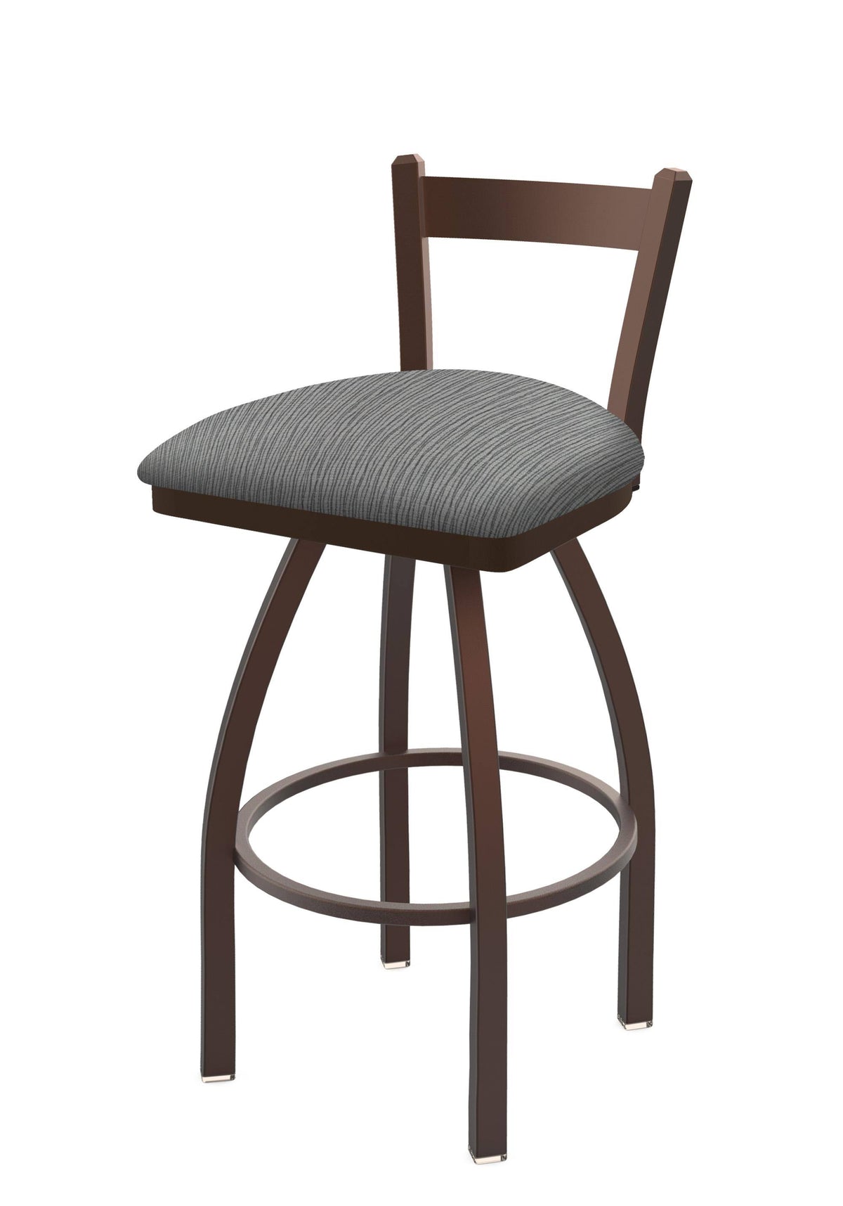 Low Back Swivel Bar Stool with Bronze Finish S3827