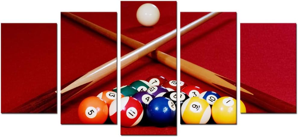 Pool Table Billiard Balls Canvas Wall Art Prints V906589