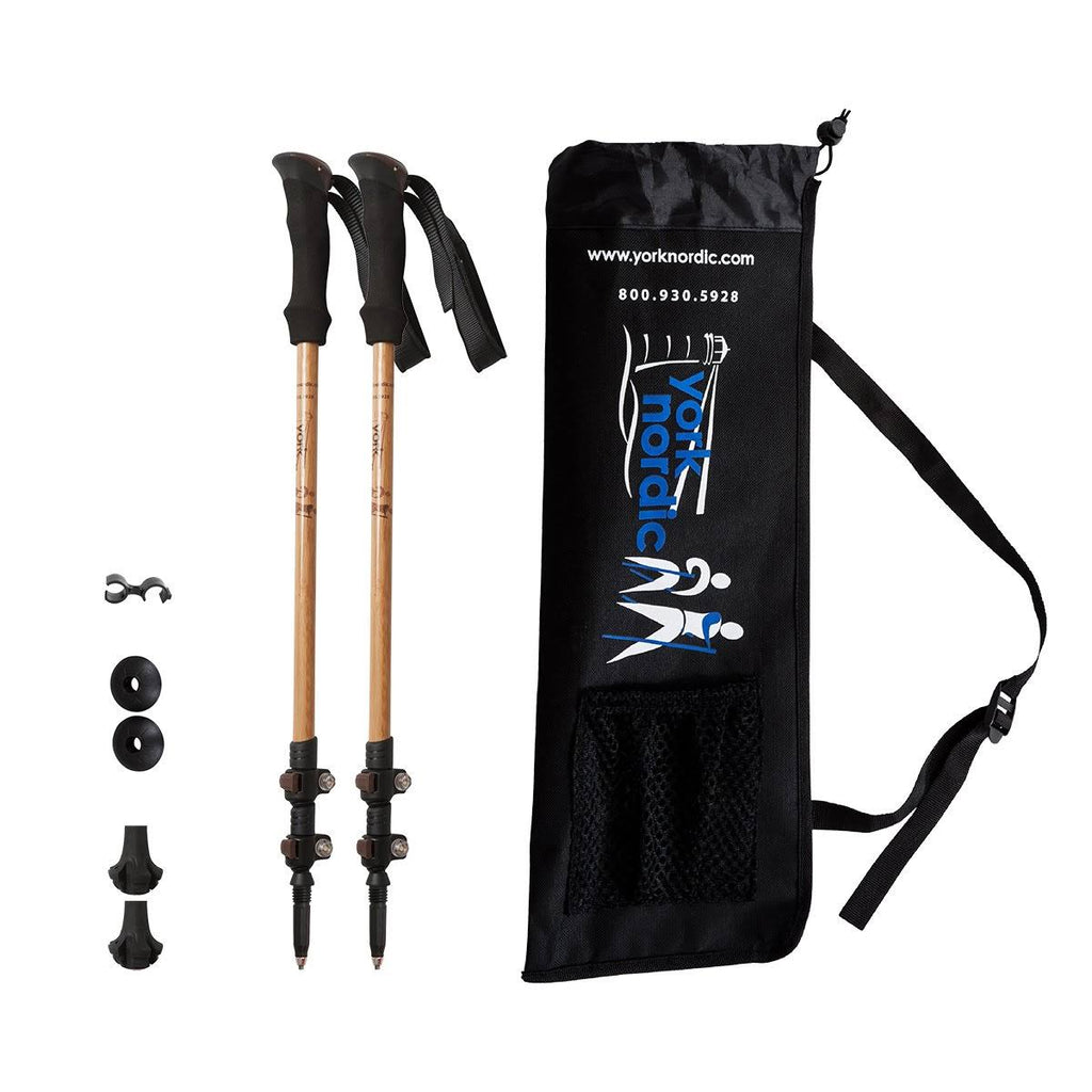 Bamboo u0026 Carbon Fiber Trekking Poles G321315