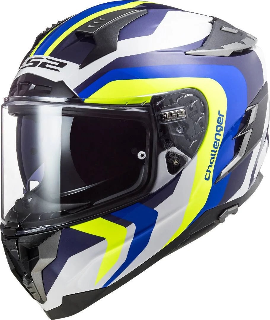 White-Blue-Yellow Helmet M691