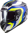 White-Blue-Yellow Helmet M691