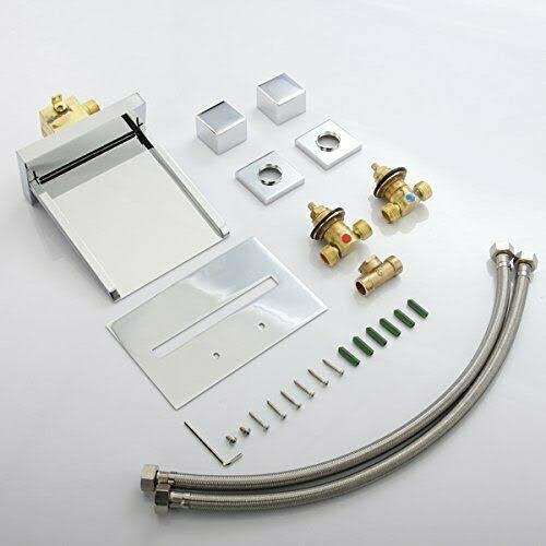 Chrome Finish LED Waterfall Bathroom Sink Faucet R5514