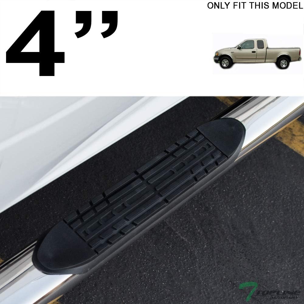 4" Oval Polished Stainless Steel Side Step Nerf Bars Rail Running Boards U251