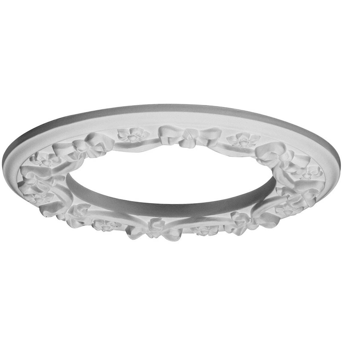 12 1/4x22OD x 7 1/2x22ID x 7/8x22P Ribbon with Bow Ceiling Medallion L637256