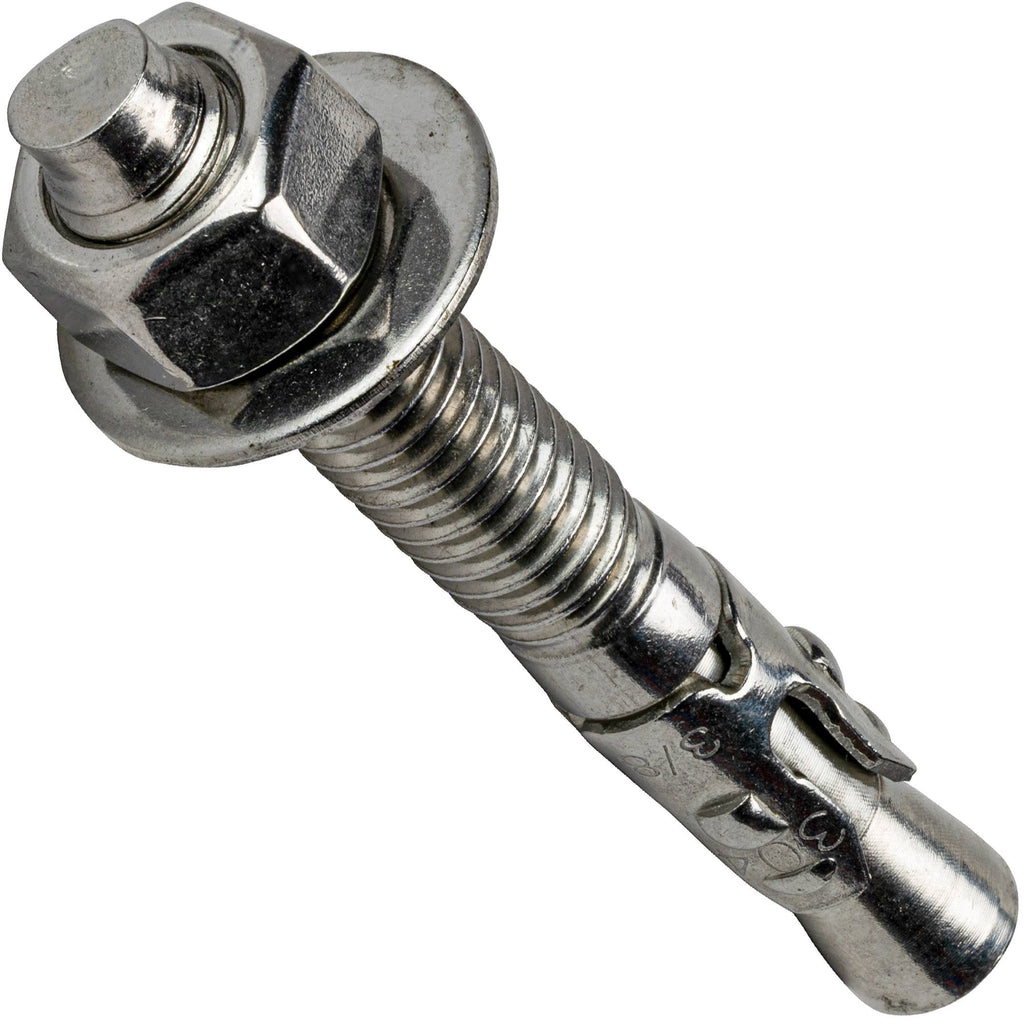1/4x22 x 2-1/4x22 Wedge Anchors Stainless Steel 304 Qty 100 F412921