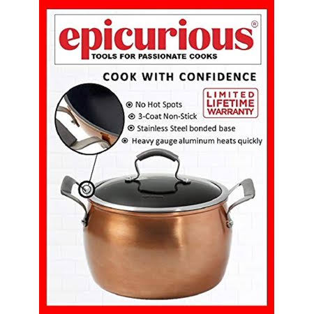 11 Piece Nonstick Aluminum Copper Cookware Set R837