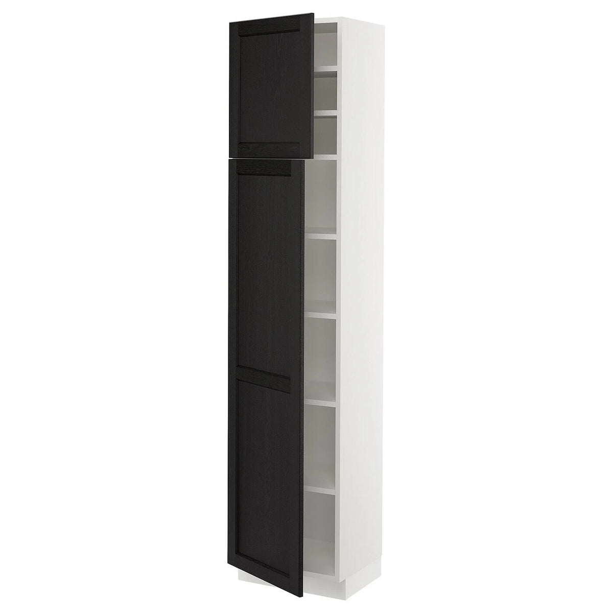 White High Cabinet with Shelves and 2 Doors X12812