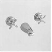 Matte White Wall Mount Tub Faucet D3685