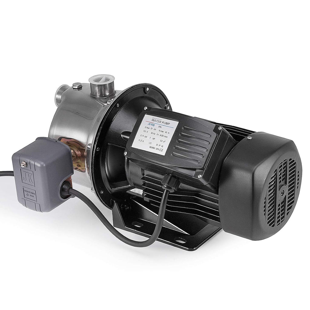 Shallow Well Jet Pump with Pressure Switch 1HP Stainless Steel Jet Pump Q98551