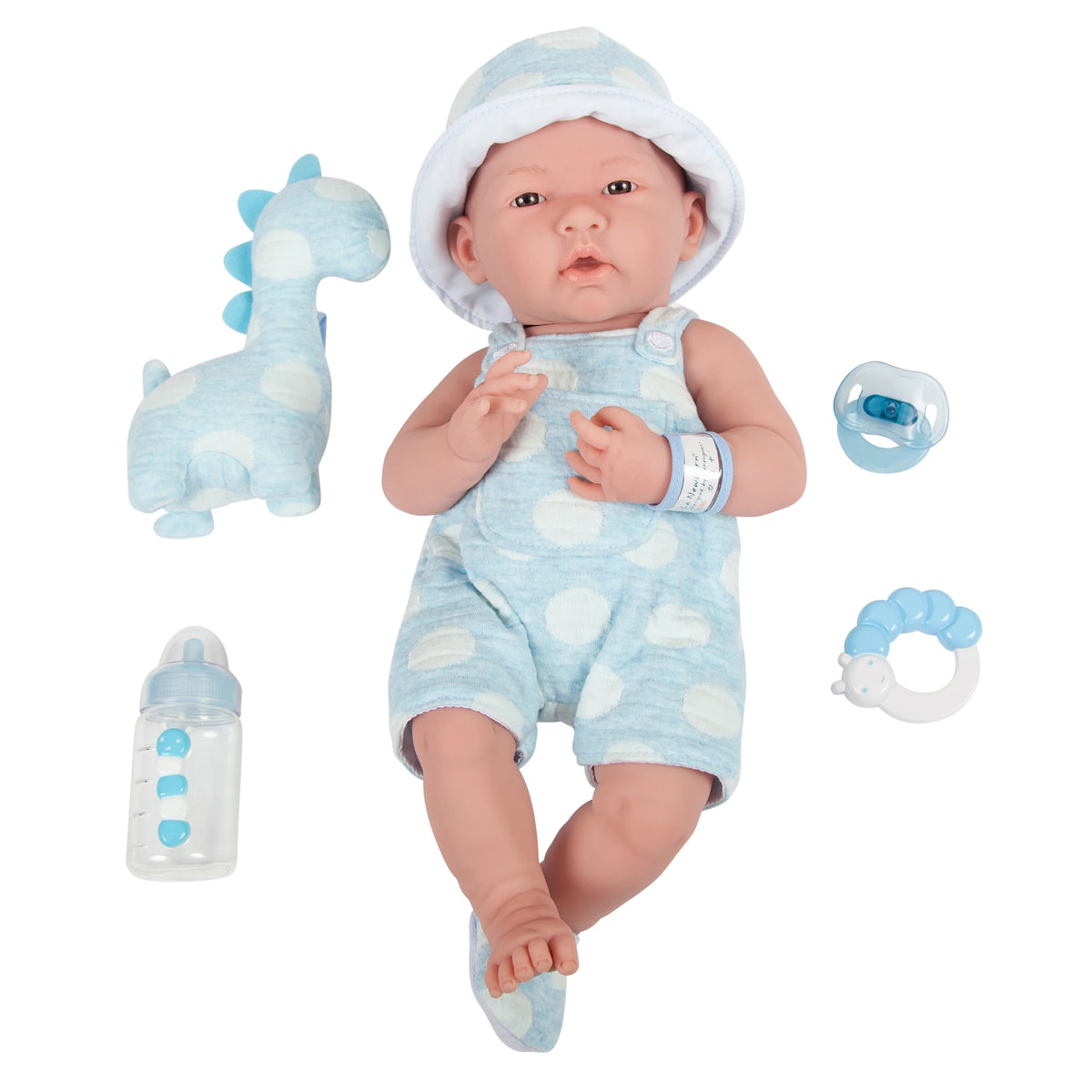 15" All-Vinyl Baby Doll in Blue with Deluxe Accessories G226618