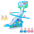 6 s Electric Climbing Stair Toy with LED Flashing Lights Children's Roller Coaster Toy Set T861013