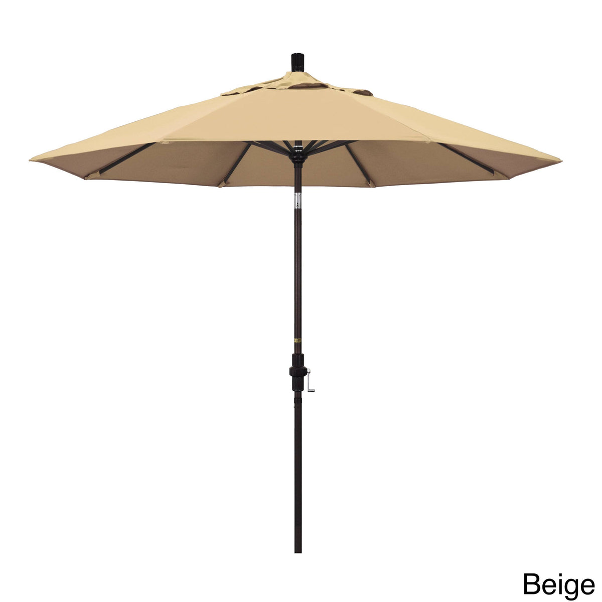 Bronze/Pacifica/Navy Blue Aluminum Market Umbrella V280