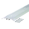 Heavy Duty Fluted Top Aluminum Commercial Threshold, Gray A4782