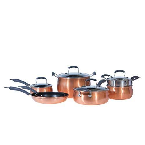 11 Piece Nonstick Aluminum Copper Cookware Set R837
