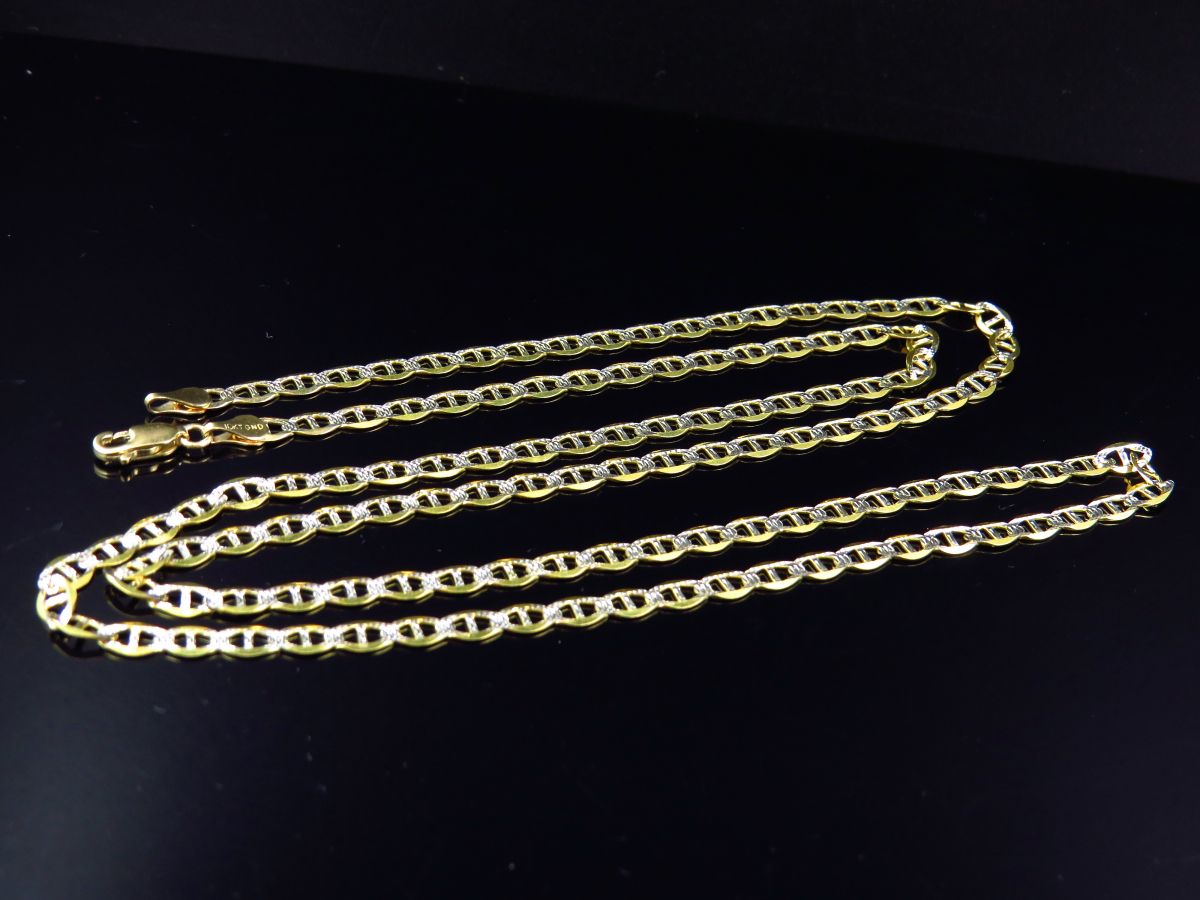 Yellow Gold Mariner Link Chain 16"-28" T1463