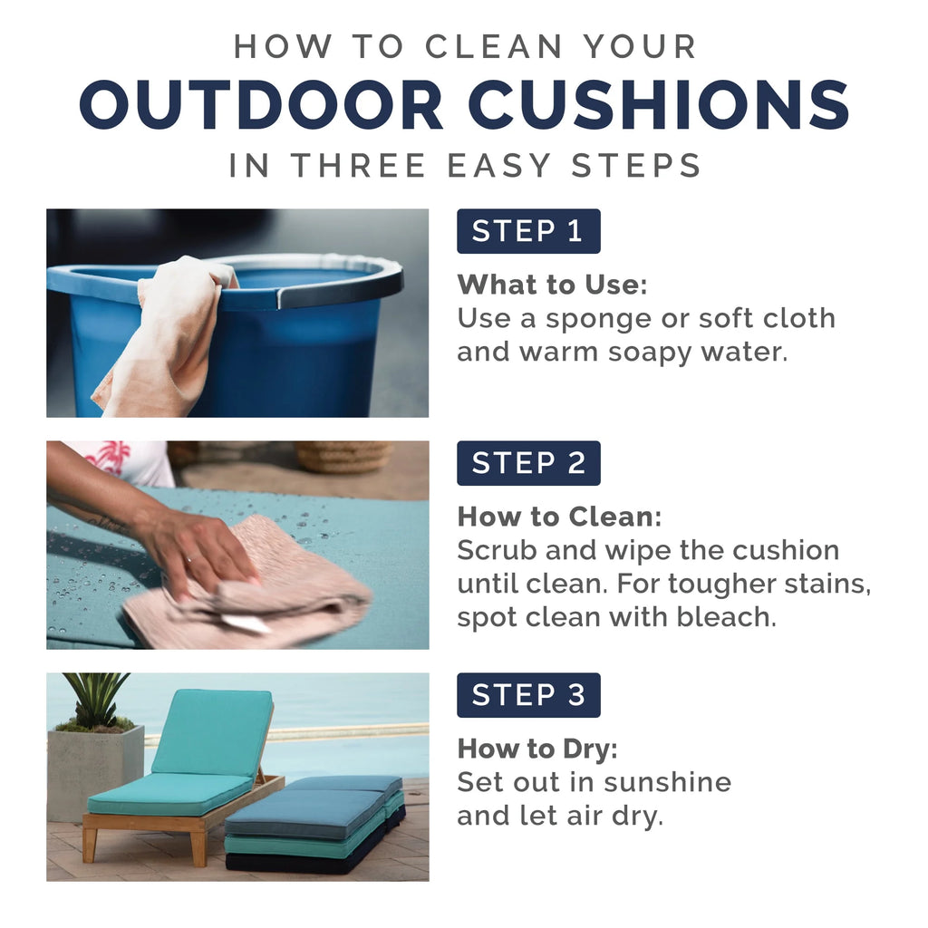 Outdoor Chaise Cushion 72 x 21, Stone Grey Dot S88867