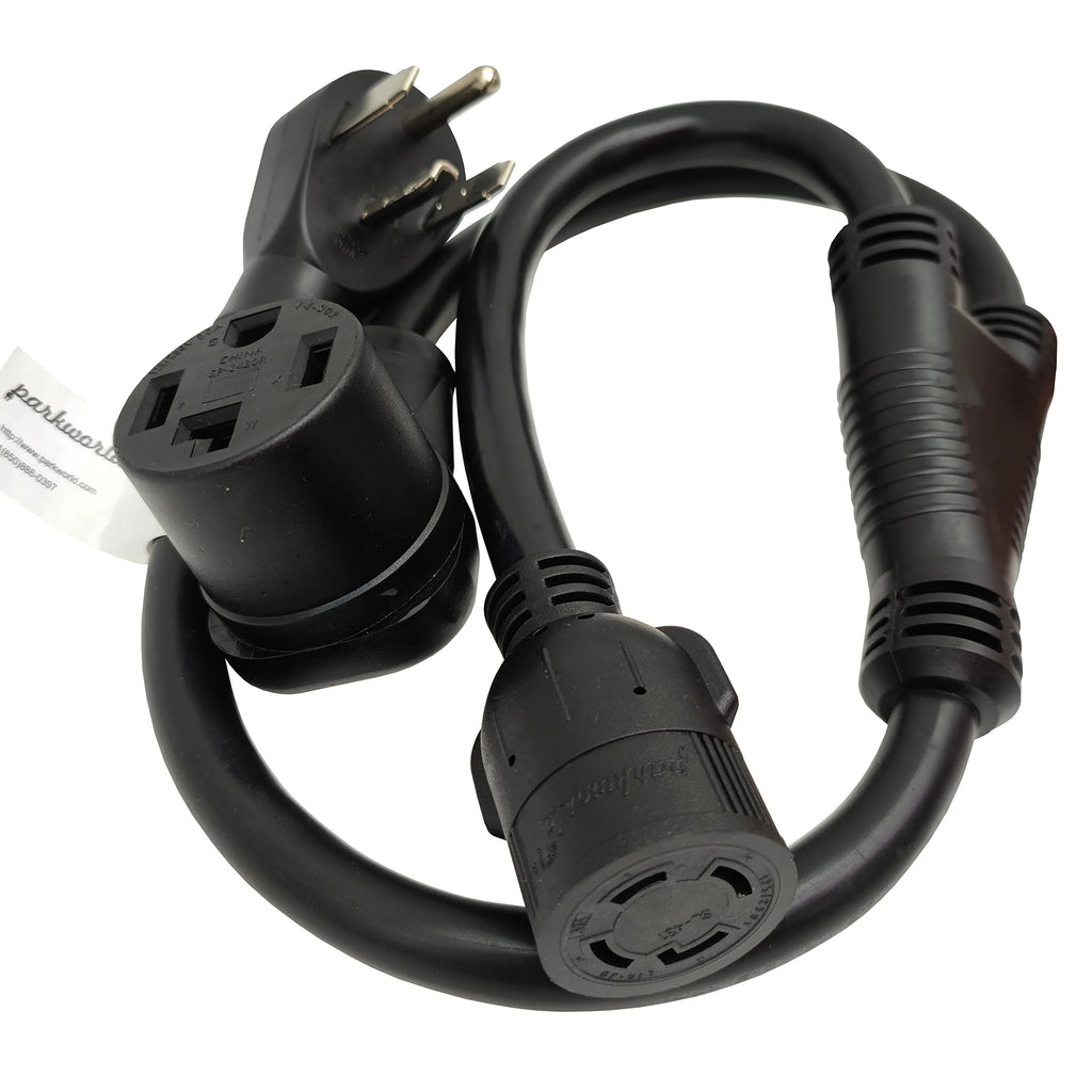 NEMA 14-30P to L14-30R Splitter Cord, 3 Feet Y420