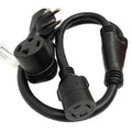 NEMA 14-30P to L14-30R Splitter Cord, 3 Feet Y420
